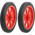 thumbnail image 1 of 2 Pcs Panier de Courses Remplaçable 4.4 Pouces Roues Rouge Noir, 1 of 1