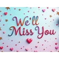 thumbnail image 5 of LUUFILx Farewell Balloon Banner Backdrop with Colorful Heart Decorations for Goodbye Party Retirement Going Away Event We Will Miss You Party Supplies, 5 of 9