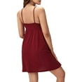 thumbnail image 6 of Biekopu Women Summer Maternity Dress,Spaghetti Straps V-neck Backless Mini Slip Pregnancy Dress, 6 of 7
