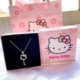 thumbnail image 2 of Collar de perlas de Hello Kitty para niñas, colgante de clavícula dulce Y2k de lujo, dibujos animados, Anime Sanrio, Gato KT, regalo de Navidad sin caja, nuevo, 2 of 4