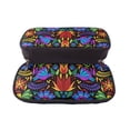 thumbnail image 5 of Picia Colorful Floral Pattern Large Capacity PU Leather Pencil Case Organizer Pen Marker Holder Double Zipper Storage Bag Big Pencil Pouch for College Office, 5 of 6
