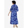 thumbnail image 2 of Woman Within Plus Size Petite Roll-Tab Sleeve Crinkle Shirtdress, 2 of 5