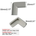 thumbnail image 2 of Unique Bargains 4 Pcs Protection d'Angle en Mousse pour Bord de Meuble, Gris, 2 of 7