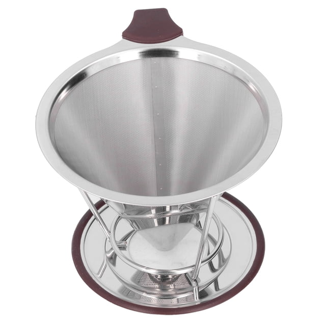 Filtre à Café, Goutteur à Café Réutilisable en Acier Inoxydable Cône de Café Réutilisable Qualité de Confiance