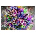 thumbnail image 1 of Mariposa paisaje pintura de bordado de diamantes de imitación DIY cristal Animal punto de cruz resina diamante imagen decoración del hogar Jumpingount JJ21133-05, 1 of 1