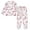 Pink Flamingos Pattern, variant on Fluffy Pajamas Set Fuzzy Winter Warm Pj Sets Pullover Tops and Long Pants Sailfish and Coral Reef Pattern X-Small
