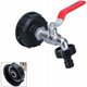 thumbnail image 4 of Adaptador de tanque de agua de 1000l Grifo de tanque IBC de 1000l Conector de rosca 3/4 Colector de agua de lluvia Salida de grifo Conexión de válvula de grifo Conexiones de manguera de, 4 of 5