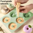 thumbnail image 3 of Molde de silicona para 6 muffins y donas, molde antiadherente para postres, para hacer donas, pasteles, chocolates, postres y mucho más., 3 of 7