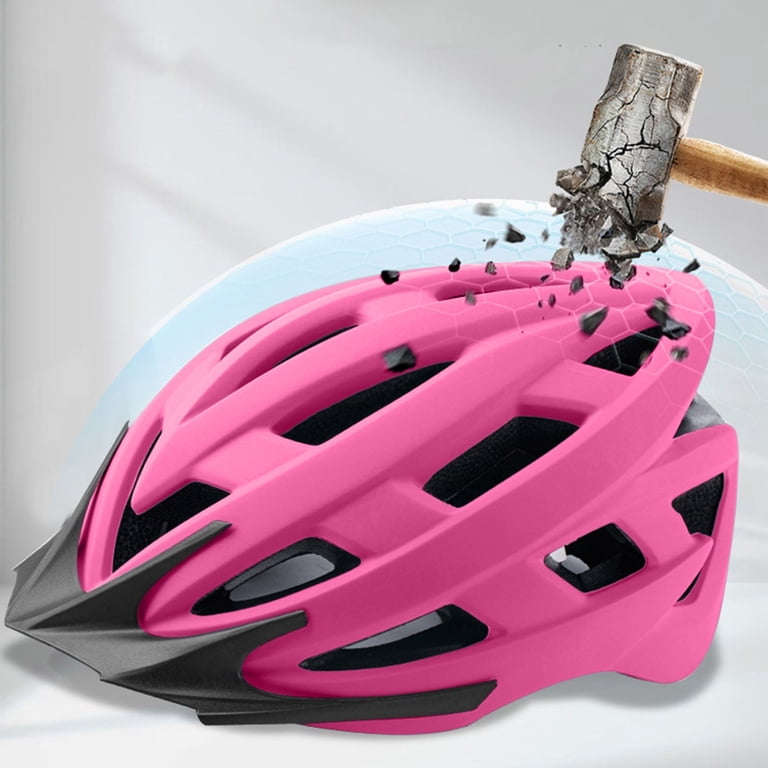 bike helmets bright pink Pro Tec Low Pro Certified Helmet Gloss XS/S Komen K15 Adult Bike Helmet in pink with a beautiful design is the perfect accessory that will make you look great and show your support for a great cause Bike Helmets for Adults, Mountain