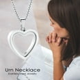 thumbnail image 6 of Personalized Glass Heart Urn Necklace for Ashes Women Men Cremation Jewelry Urn Necklace for Human / Pet Memorial Keepsake for Loss Loved One, 6 of 9