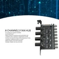 thumbnail image 3 of PC Cooling Fan Speed Controller, PC 8 Channels Fan Hub 4 Knob 4PIN 3PIN Reduce Power Consumption  for PWM, 3 of 7