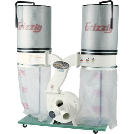 UPC 690550000850 product image for Grizzly G0562ZP 3HP Double Canister Dust Collector with Aluminum Impeller   -    | upcitemdb.com