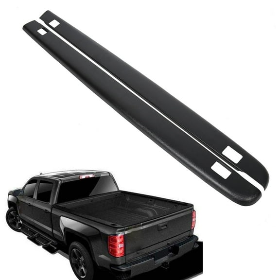 WaiRitoday Bed Cap Molding Rail Cover For 2007-2013 Silverado 1500 Cargo Truck 5.8Ft Bed