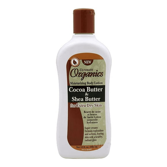 Africa's Best Ultime Beurre de Cacao Bio & Beurre de Karité Lotion Hydratante pour le Corps