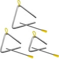 thumbnail image 2 of 3 Pcs Percussion Triangles With Strikers, 4 Inch 5 Inch 6 Inch Steel Triangle Instrument with Striker Rhythm Triangle Instrument Triangle Percussion Instrument, 2 of 5