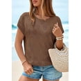 thumbnail image 3 of PRETTYGARDEN Women's Summer Sweater Vest Lightweight Knit Cap Sleeve Hollow Out Tank Tops Crochet Coverup Spring Outfits, 3 of 9