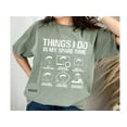 thumbnail image 4 of Things I Do in My Spare Time T-Shirt, Funny Paramotoring Shirt, Gift for Paramotoring Enthusiasts, Unique Paragliding Tee, 4 of 10