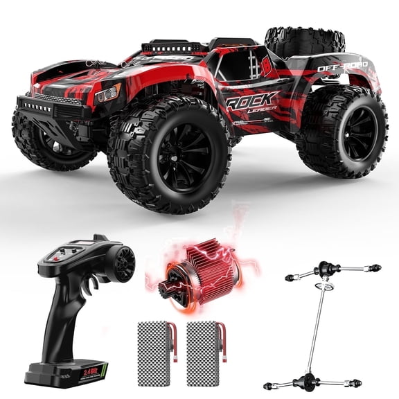 JoyStone 1:14 All Terrain RC Car RTR Buggy, Max 40 MPH Off-Road Monster Truck, Hobby Electric Fast RC Truck for Adults Boys, Red