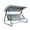 Grey, variant on Outdoor Swing Canopy Replacement Cover 76.77 x 48.43 x 8.66 Inch, Waterproof Sun Shade Top for 3 Seater Garden Swing, Heavy Duty Easy Install Fits Most Metal Frame Patio Swings, Outdoor Living, Grey
