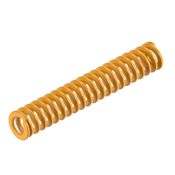 Troquel Resorte, 8mm OD 45mm Largo Espiral Estampado Ligera Carga Compresión Troquel Resortes para Impresora 3D Eléctrica Pieza, Amarillo Unique Bargains Muelle de matriz de compresión