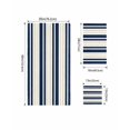 thumbnail image 4 of Navy Blue Khaki Striped Towel Set of 3, Soft Microfiber Bath Towels, Hand Towel, Washcloths, Gradient Horizontal Lines Quick-Dry Absorbent Towels for Bathroom Kitchen Hotel Beach Gym Spa, 4 of 7