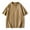 Khaki, variant on ZZwxWA Mens Oversized T Shirts Heavyweight Plain Basic Tees Short Sleeve Crewneck Loose Fit Spring T-Shirts Tops