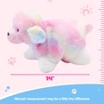 thumbnail image 3 of Almohada de peluche Glow Guards de 14 pulgadas con forma de arcoíris para perro, 3 of 6