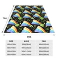 thumbnail image 3 of Lsque Watercolor St Patrick Day Pattern Fuzzy Fleece Throw Blanket Extra Large,Super Soft,Fluffy and Warm Blankets for Couch,Bed,All Season Use-40"x30", 3 of 7