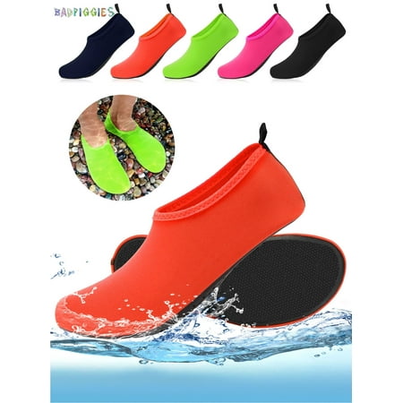 BadPiggies Water Socks Barefoot Quick-Dry Aqua Skin Shoes  Men Women Rubber Soles for Beach Pool Surf Swim Yoga (3XL  Orange) price history on PriceWatchPro