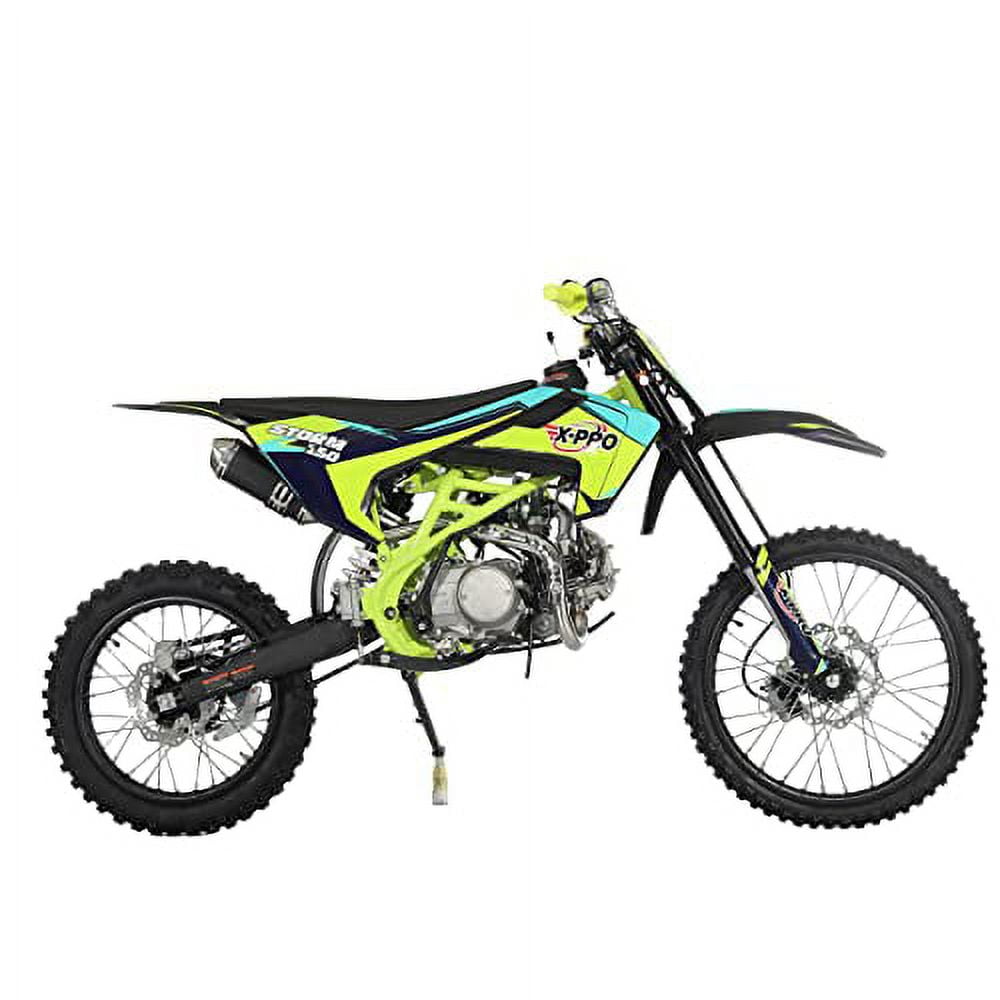 X-Pro Brand New 150cc Gas Pit Dirt Bike, 4 Manual Transmission Electric/Kick Start 19"/16" Tires