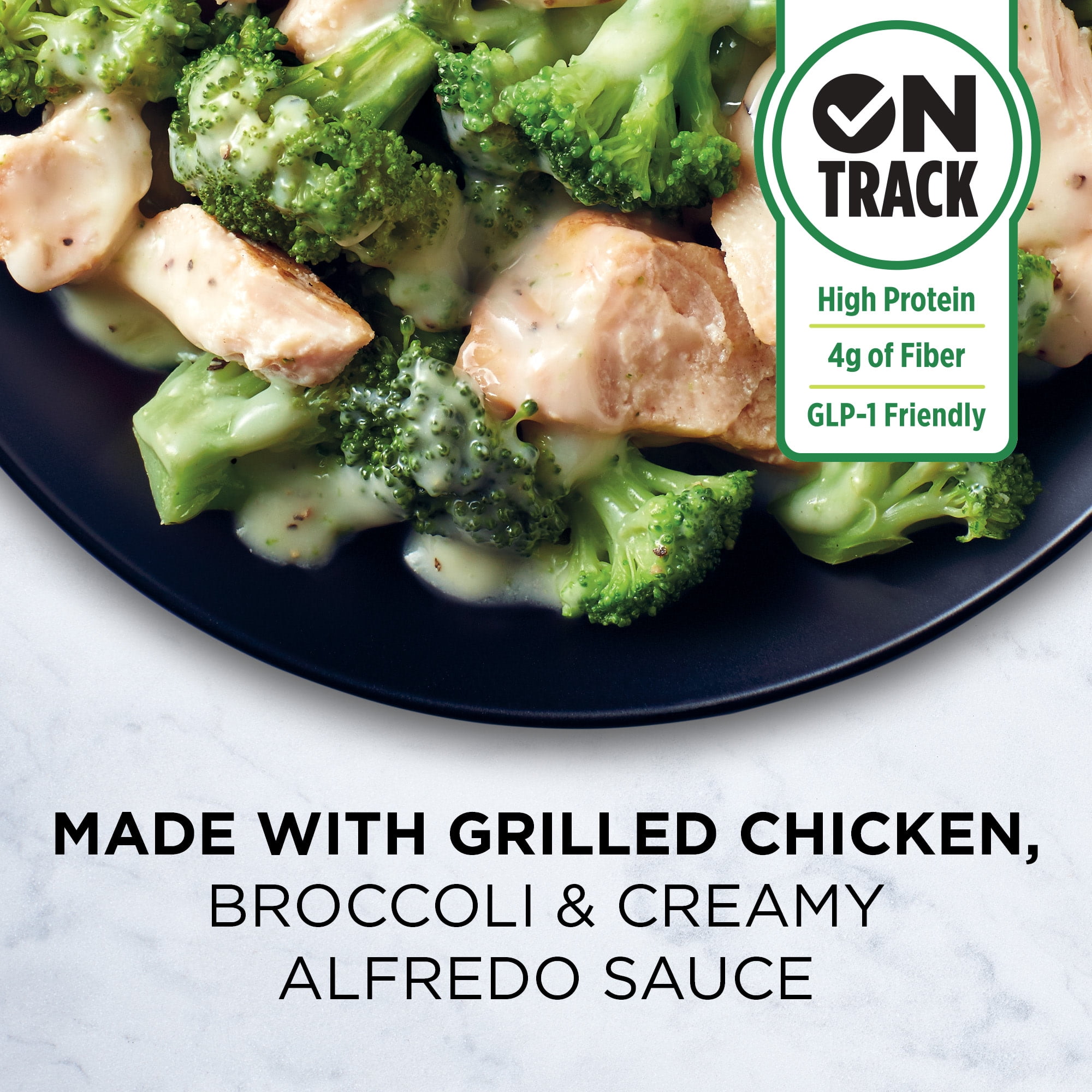 Healthy Choice Simply Steamers Grilled Chicken & Broccoli Alfredo, High Protein Frozen Meal, 9.15 oz. Bowl