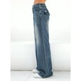 thumbnail image 4 of EMMIOL Women's Vintage Y2K Wide Leg Jeans 90s Baggy Boyfriend Style Denim Pants,Low Rise Loose Fit Jeans, 4 of 6