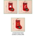 thumbnail image 4 of Lints Calcetín de Navidad Colgante portátil Reemplazo temático de Navidad Decorativo Bolsa de regalo de gran capacidad Decoración con cordón Kits de decoración para fiestas Muñeco de nieve Matsuzay HA069734-02, 4 of 6