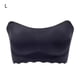 thumbnail image 1 of Sujetador sin tirantes reunido Sujetador de talla grande antideslizante Ropa interior superior de tubo delgado para vestido de novia, Negro, L Scienceny AP001172-10B, 1 of 7