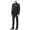 Grey - charcoal, variant on Tallia Mens Sharkskin Two Button Formal Suit, Grey, 44 Long / 37W x UnfinishedL