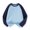 Light Blue, variant on Liyamei Girls Tops, Kids Baseball Tee, Long Sleeve Raglan Shirt Soft Casual Top for Children Brown Size 2-3 Years