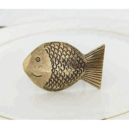 

Fennco Styles Chic Fish Metal Napkin Rings Set of 4