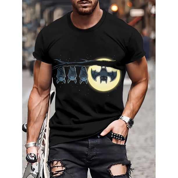 Men's 3D Printed Fashion T-Shirt - Casual, Machine Washable, Round Neck - Perfect for Summer Tee For Adult, Men, Women, Teen, Teenager, Adolescent,Youth