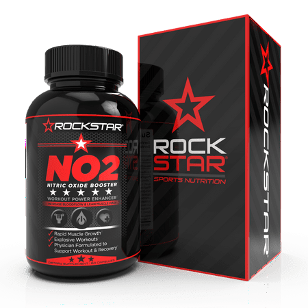 Rockstar N02 Nitric Oxide Supplement - Muscle Building Nitric Oxide , 60 Capsules