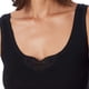 thumbnail image 4 of SCHIESSER Camisetas interiores para mujer, pack de 2 - «Cotton Essentials», camiseta sin mangas, algodón Negro 2XL (XX-Large), 4 of 5