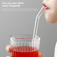 thumbnail image 4 of WZXPWT Transparent Glass Straws Set, Anti-Lipstick Reusable Drinking Straws for Pregnant Women, Washable Borosilicate Glassware, 4 of 6