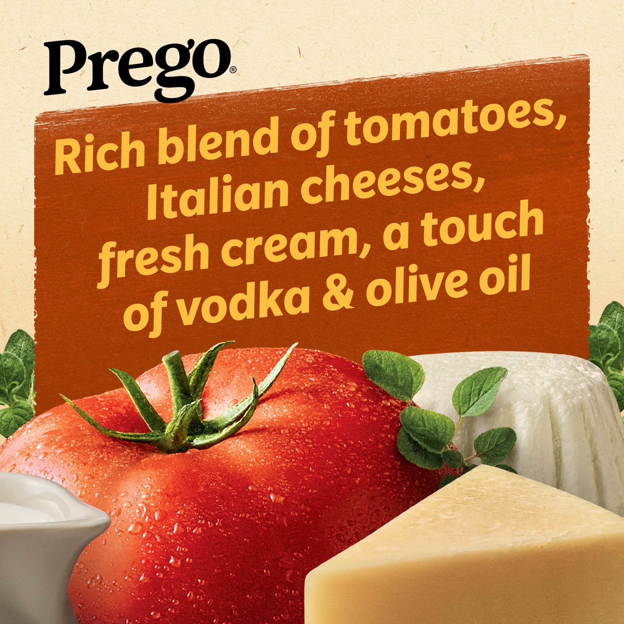 Prego Creamy Vodka Pasta Sauce, 24 oz Jar