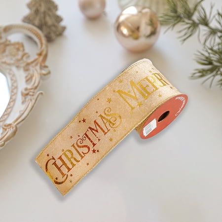 Eolstice Christmas Ribbon Decoration Pendant DIY Holiday Supplies For Tree Decor Props For Hanging Decorations Gift Wrapping