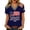 Blue, variant on America 250th Anniversary USA Shirt Merchandise for Women, We the People 1776-2026 Patriotic Top, USA Flag Commemorative Tee, Blue M