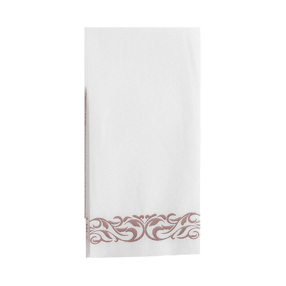 Fournitures de Nettoyage de Cuisine - Serviettes de Salle de Bain Jetables Dienrx à Usage Unique Serviettes pour Invités Douces et Absorbantes Effet Lin Serviettes à Main en Papier pour Fêtes de Cuisine Mariages Dîners Ou Événements Or Rose