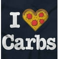 thumbnail image 2 of Love Heart Carbs Pizza Food Cute Zip Hoodie Sweatshirt Women Brisco Brands S, 2 of 6