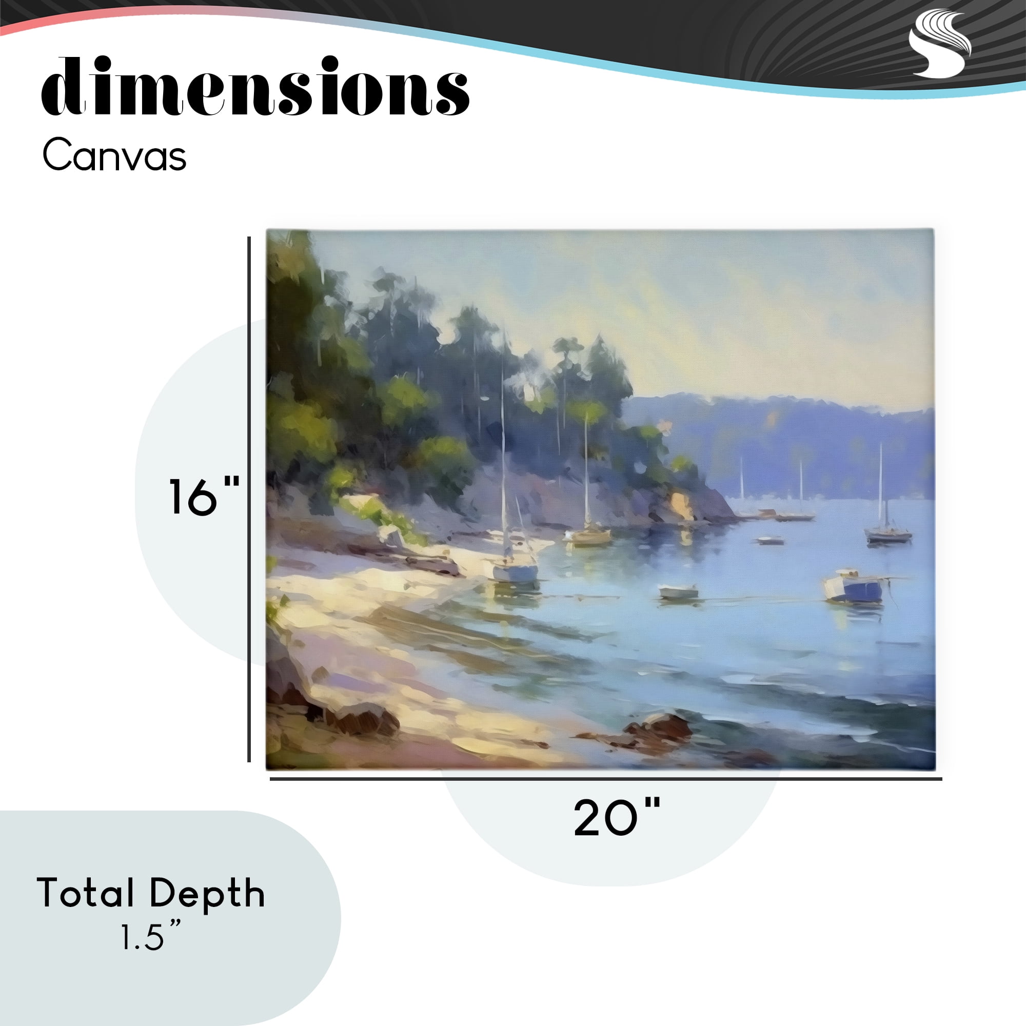 Stupell Industries Near The Shore Summer Sailing Canvas Wall Art, design by Creative Studio