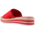 thumbnail image 3 of Journee Womens Rosey Wedge Heel Espadrille Sandals, Widths Available, 3 of 9