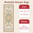 thumbnail image 6 of 2x6 FT Kitchen Runner Rugs Non Skid Washable, Faux Wool Rug Runners for Hallways Bathroom Carpet Runner, Soft Indoor Modern Floor Rug for Entryway Laundry Room, 6 of 11