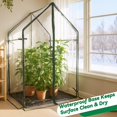 thumbnail image 4 of Invernadero Mini Gardzen con Fondo Impermeable, Invernadero Portátil con Estructura Metálica Resistente, Pequeño Invernadero para Uso Exterior e Interior, 36,2"(L) x 36,2"(A) x 59,5"(H), 4 of 6